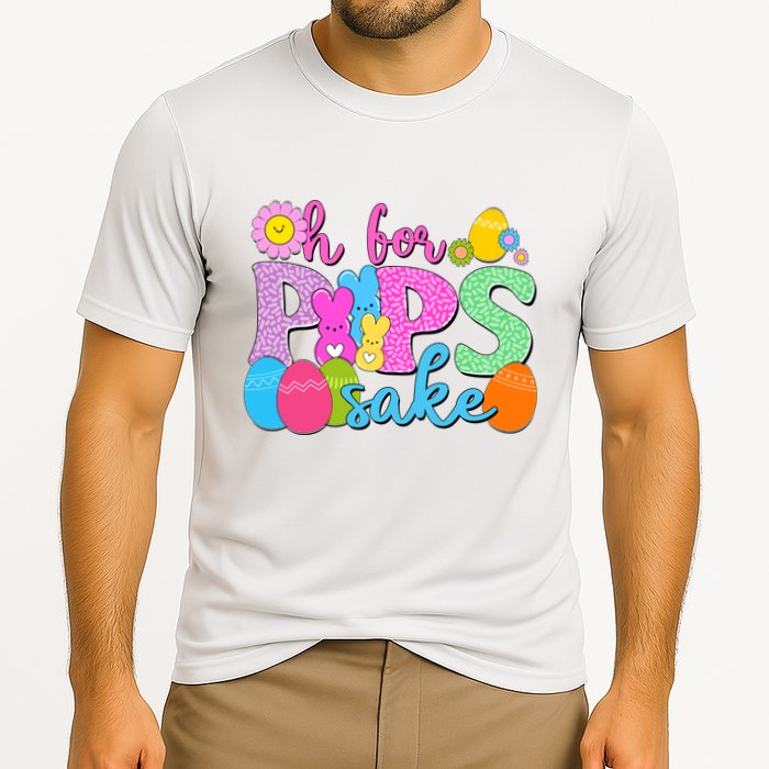 Cute Happy Easter Oh For Peeps Sake Marshmallow Bunnies Cooling Performance Crew T-Shirt