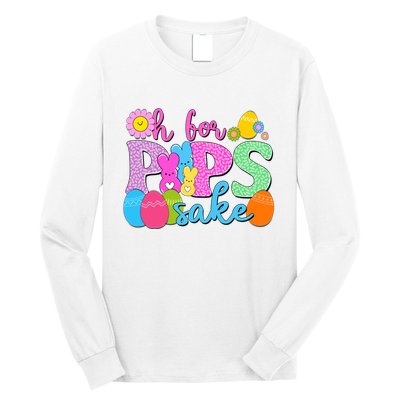 Cute Happy Easter Oh For Peeps Sake Marshmallow Bunnies Long Sleeve Shirt
