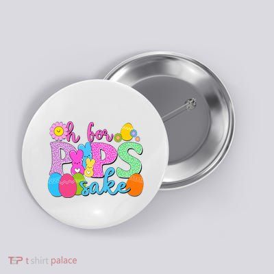 Cute Happy Easter Oh For Peeps Sake Marshmallow Bunnies Button