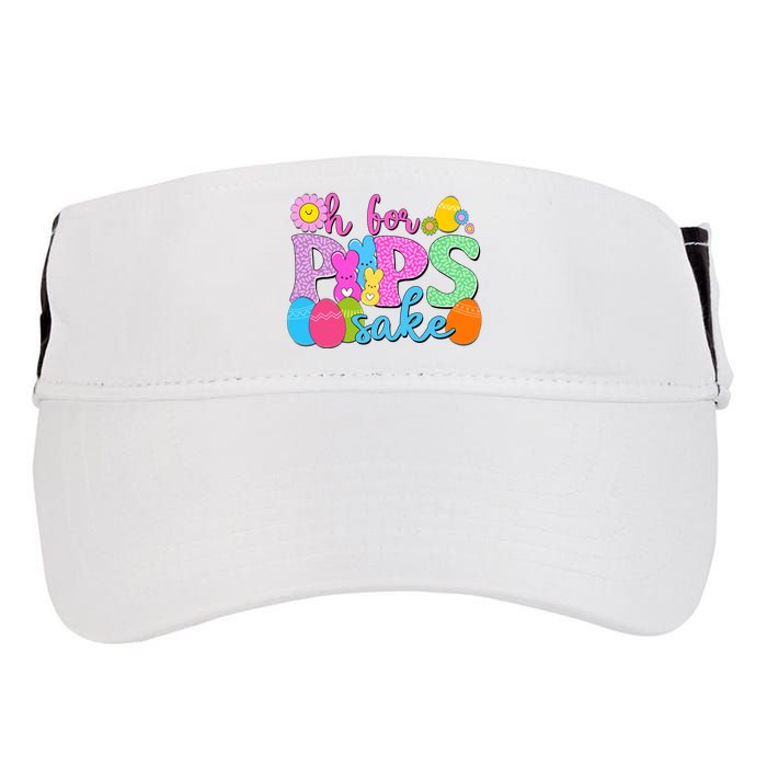 Cute Happy Easter Oh For Peeps Sake Marshmallow Bunnies Adult Drive Performance Visor