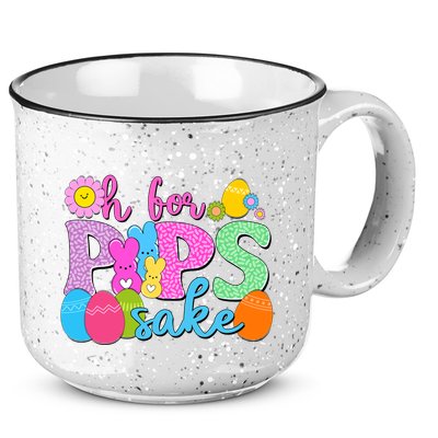 Cute Happy Easter Oh For Peeps Sake Marshmallow Bunnies 15oz Campfire Ceramic Mug
