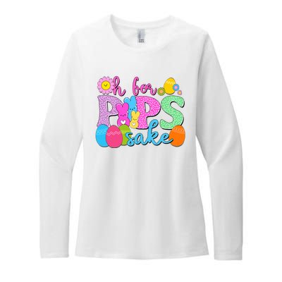 Cute Happy Easter Oh For Peeps Sake Marshmallow Bunnies Womens CVC Long Sleeve Shirt