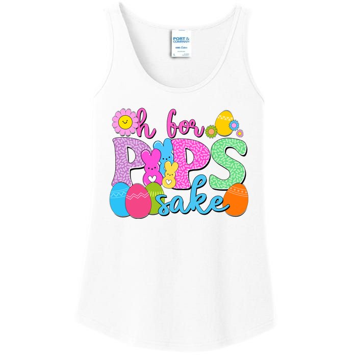 Cute Happy Easter Oh For Peeps Sake Marshmallow Bunnies Ladies Essential Tank