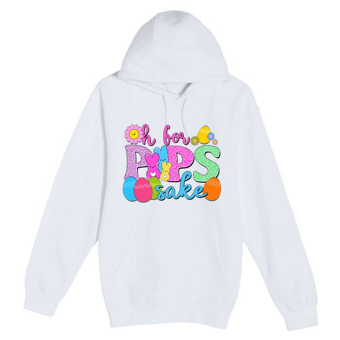 Cute Happy Easter Oh For Peeps Sake Marshmallow Bunnies Premium Pullover Hoodie