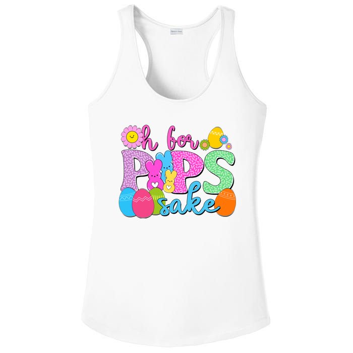 Cute Happy Easter Oh For Peeps Sake Marshmallow Bunnies Ladies PosiCharge Competitor Racerback Tank