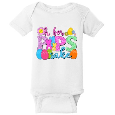 Cute Happy Easter Oh For Peeps Sake Marshmallow Bunnies Baby Bodysuit