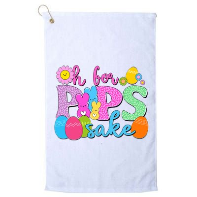 Cute Happy Easter Oh For Peeps Sake Marshmallow Bunnies Golf Towel