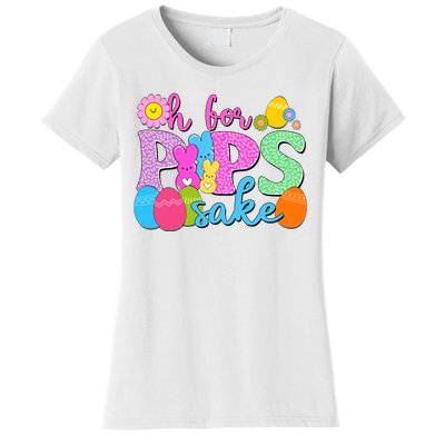 Cute Happy Easter Oh For Peeps Sake Marshmallow Bunnies Women's T-Shirt