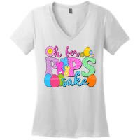 Cute Happy Easter Oh For Peeps Sake Marshmallow Bunnies Women's V-Neck T-Shirt