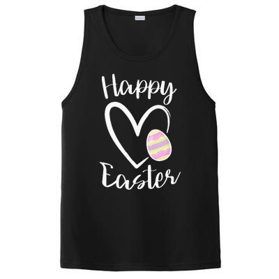 Cute Happy Easter Heart Pastel Easter Outfit PosiCharge Competitor Tank