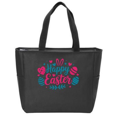 Cute Happy Easter Easter Sunday Zip Tote Bag