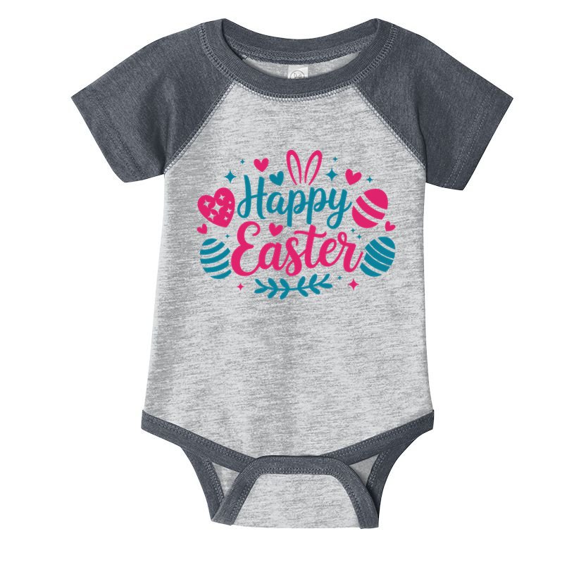 Cute Happy Easter Easter Sunday Infant Baby Jersey Bodysuit
