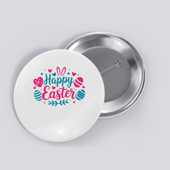 Cute Happy Easter Easter Sunday Button