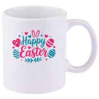Cute Happy Easter Easter Sunday 11oz C Handle Ceramic Mug