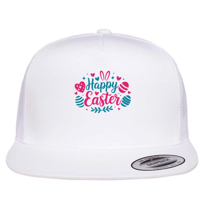 Cute Happy Easter Easter Sunday Flatbill Hat