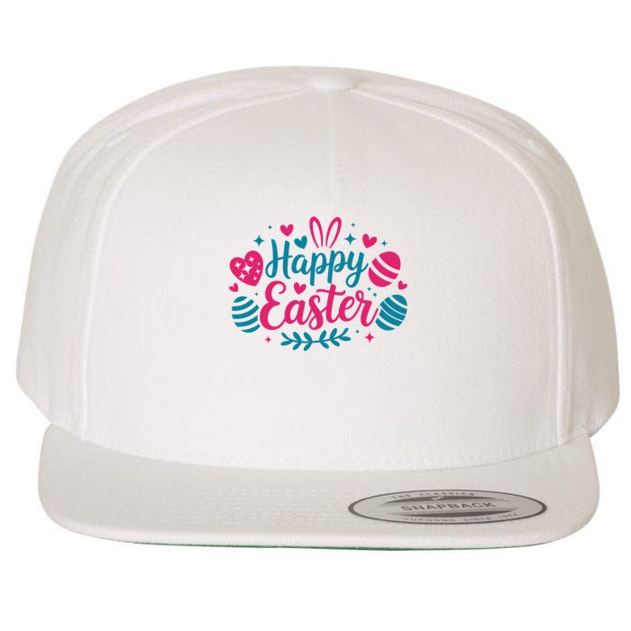 Cute Happy Easter Easter Sunday Wool Snapback Cap