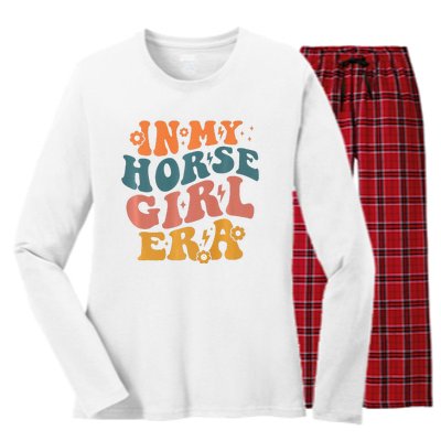 Cute Horse Era For Horse Owner In My Horse Era Premium Women's Long Sleeve Flannel Pajama Set 