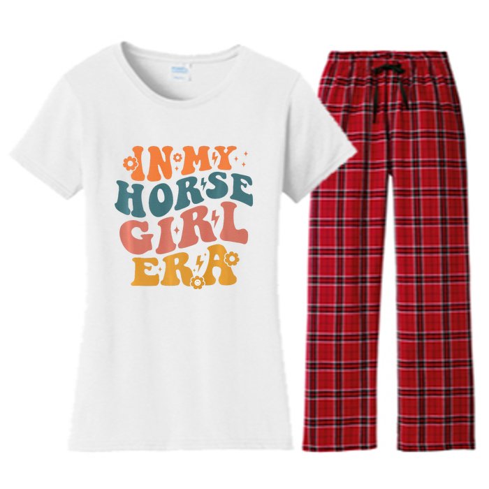 Cute Horse Era For Horse Owner In My Horse Era Premium Women's Flannel Pajama Set