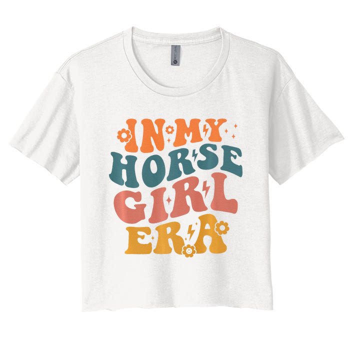 Cute Horse Era For Horse Owner In My Horse Era Premium Women's Crop Top Tee