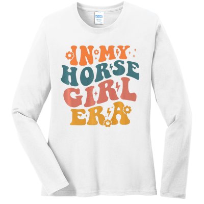 Cute Horse Era For Horse Owner In My Horse Era Premium Ladies Long Sleeve Shirt