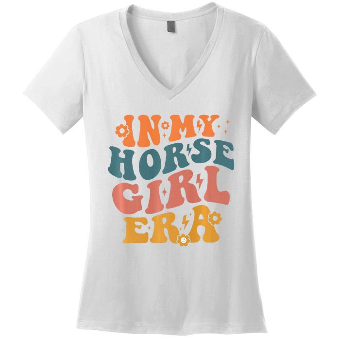 Cute Horse Era For Horse Owner In My Horse Era Premium Women's V-Neck T-Shirt