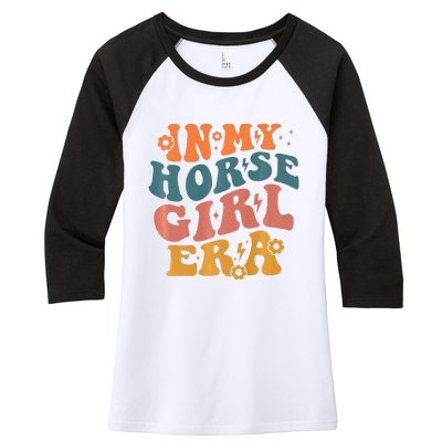 Cute Horse Era For Horse Owner In My Horse Era Premium Women's Tri-Blend 3/4-Sleeve Raglan Shirt