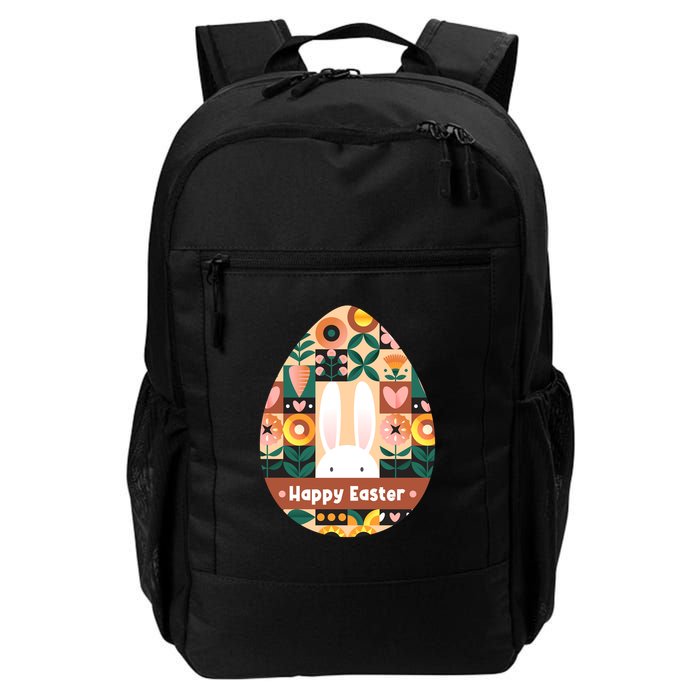 Cute Happy Easter Bunny Rabbit Egg Floral Flower Pattern Backpack