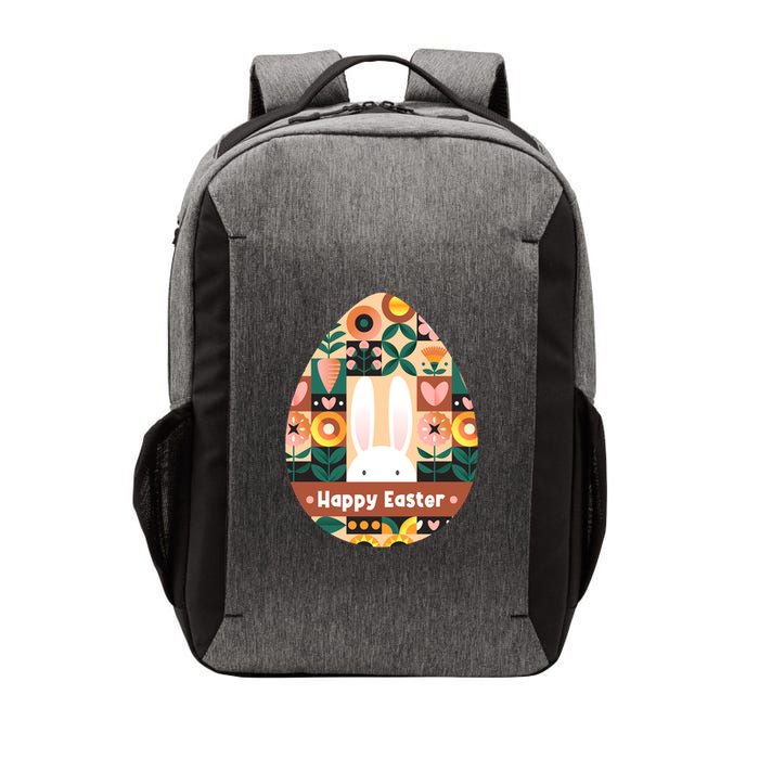 Cute Happy Easter Bunny Rabbit Egg Floral Flower Pattern Vector Backpack