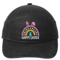 Cute Happy Easter School Teacher Student Bunny 7-Panel Snapback Hat