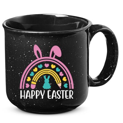 Cute Happy Easter School Teacher Student Bunny 15oz Campfire Ceramic Mug