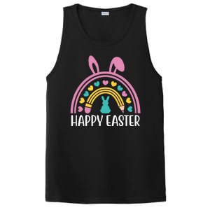 Cute Happy Easter School Teacher Student Bunny PosiCharge Competitor Tank