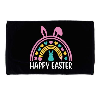 Cute Happy Easter School Teacher Student Bunny Microfiber Hand Towel