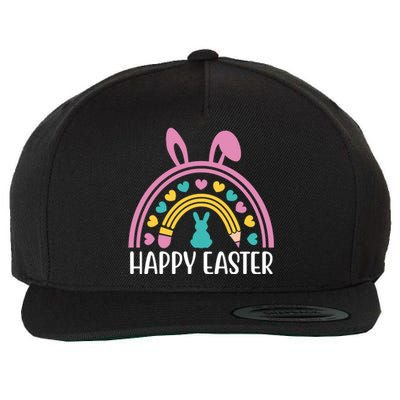 Cute Happy Easter School Teacher Student Bunny Wool Snapback Cap