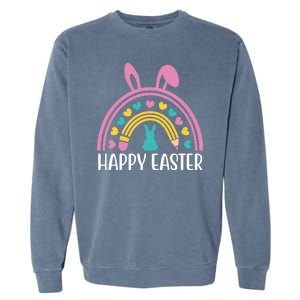 Cute Happy Easter School Teacher Student Bunny Garment-Dyed Sweatshirt