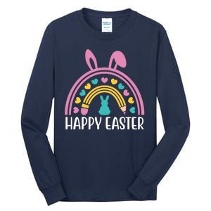 Cute Happy Easter School Teacher Student Bunny Tall Long Sleeve T-Shirt