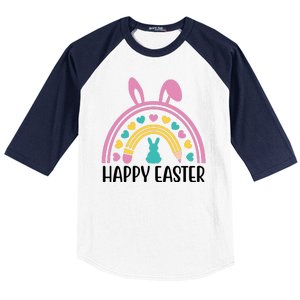 Cute Happy Easter School Teacher Student Bunny Baseball Sleeve Shirt