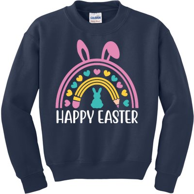 Cute Happy Easter School Teacher Student Bunny Kids Sweatshirt