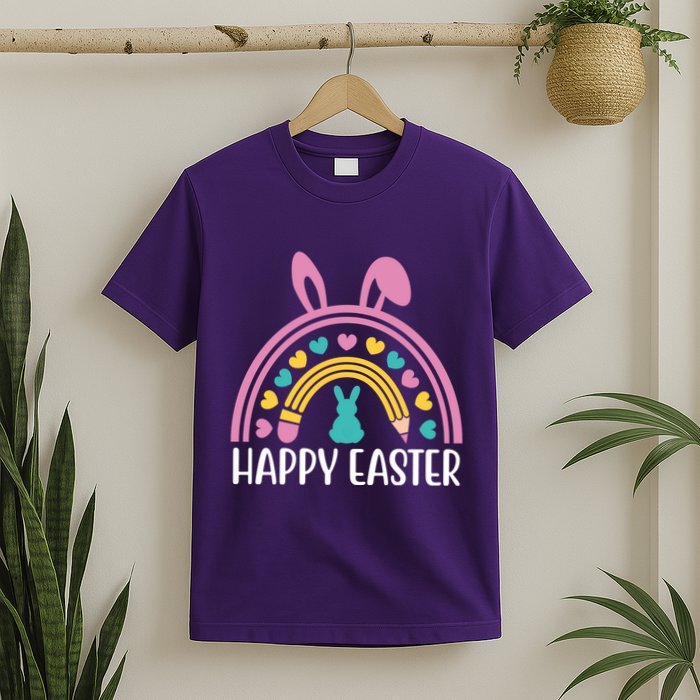 Cute Happy Easter School Teacher Student Bunny T-Shirt