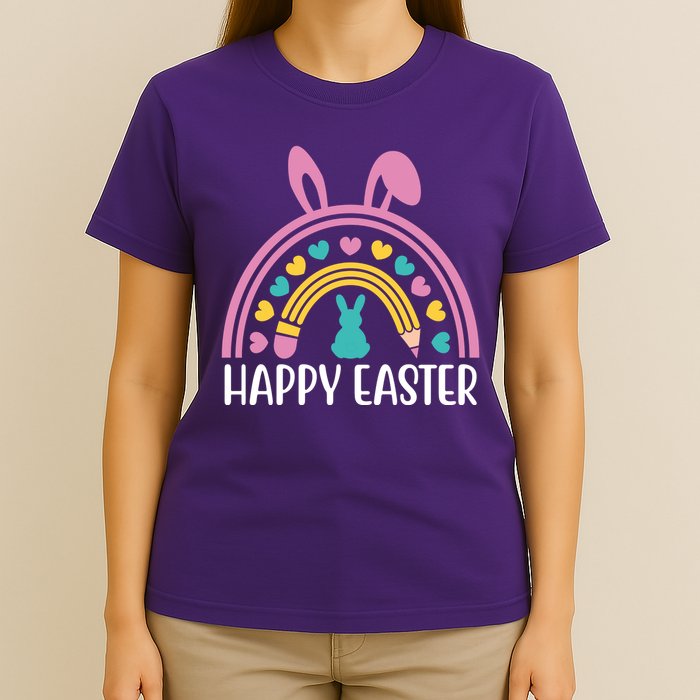 Cute Happy Easter School Teacher Student Bunny T-Shirt