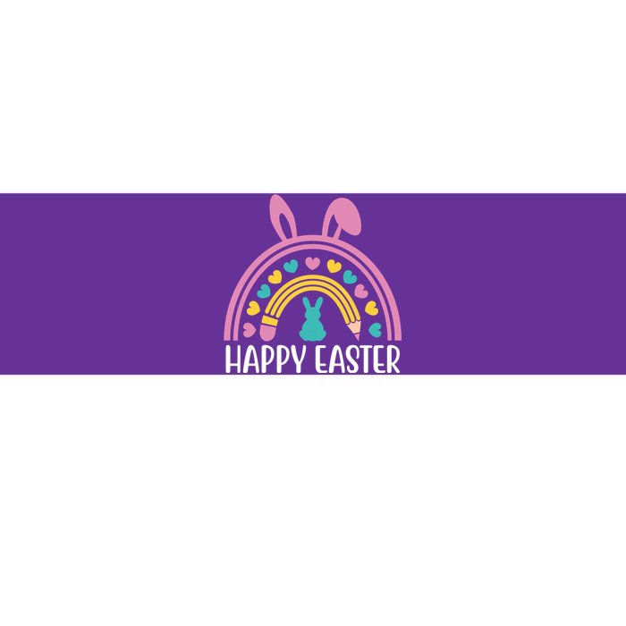 Cute Happy Easter School Teacher Student Bunny Bumper Sticker