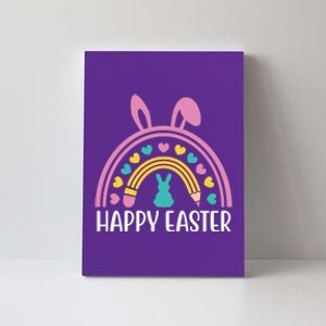 Cute Happy Easter School Teacher Student Bunny Canvas