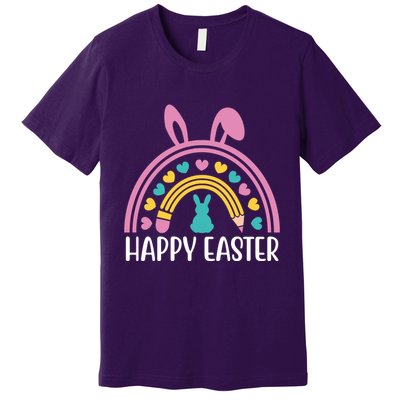Cute Happy Easter School Teacher Student Bunny Premium T-Shirt