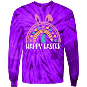 Cute Happy Easter School Teacher Student Bunny Tie-Dye Long Sleeve Shirt