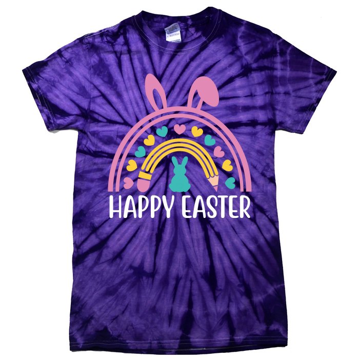 Cute Happy Easter School Teacher Student Bunny Tie-Dye T-Shirt