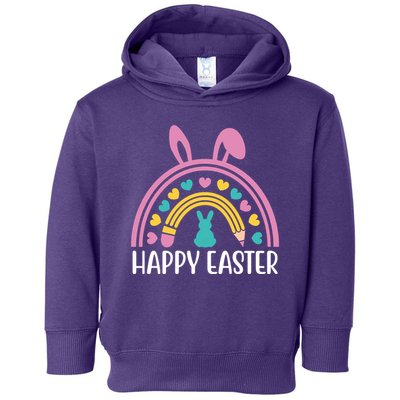 Cute Happy Easter School Teacher Student Bunny Toddler Hoodie