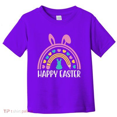 Cute Happy Easter School Teacher Student Bunny Toddler T-Shirt