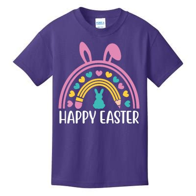 Cute Happy Easter School Teacher Student Bunny Kids T-Shirt