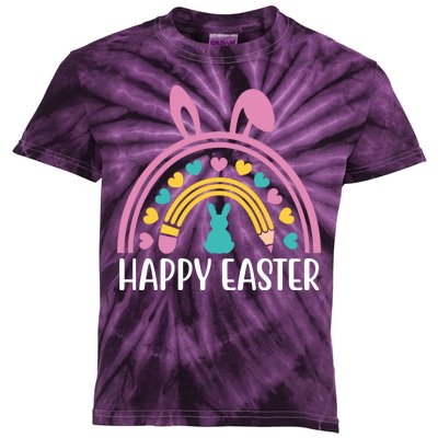 Cute Happy Easter School Teacher Student Bunny Kids Tie-Dye T-Shirt