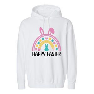 Cute Happy Easter School Teacher Student Bunny Garment-Dyed Fleece Hoodie