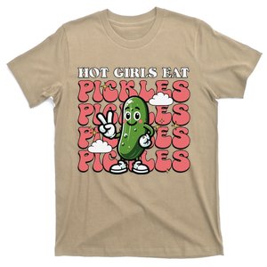 Cute Hot Eat Pickles Graphic Design T-Shirt